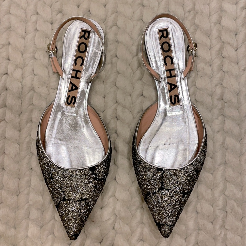 Rochas Lame Flats
